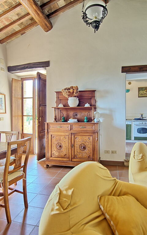 Villa Sarteano: Frokostlokale, Stue