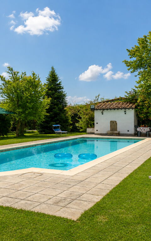 Casale Tiziano: Have, pool, Udendørs, Udvendige