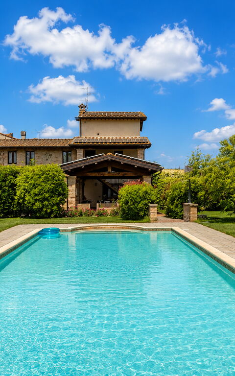 Casale Tiziano: Have, pool, Udendørs, Udvendige