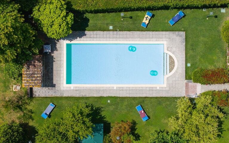 Casale Tiziano: Have, pool, Visninger