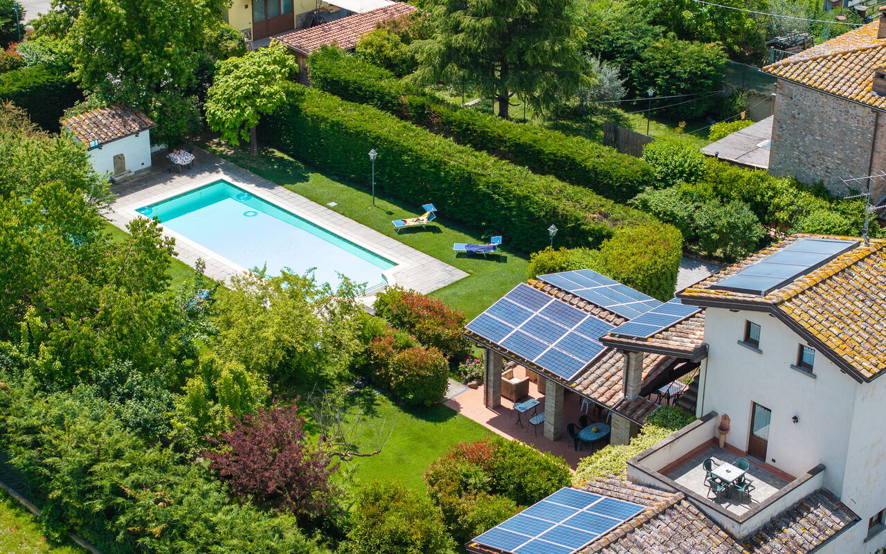 Casale Tiziano: Have, pool, Udendørs, Udvendige, Visninger