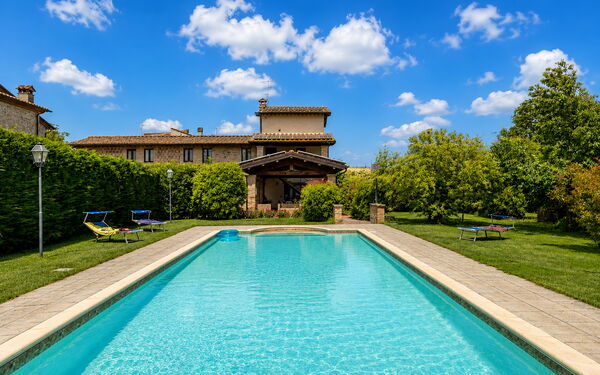 Casale Tiziano: Have, pool, Udendørs, Udvendige