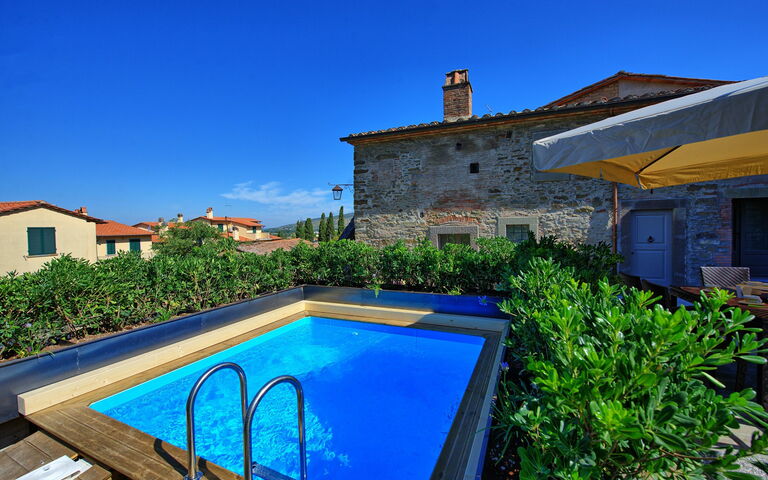 Casa La Fonte: pool, Udendørs