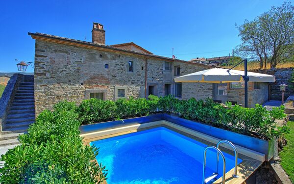 Casa la Fonte: pool, Udendørs