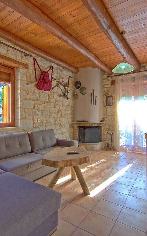 Villa Vrisses: Frokostlokale, Stue