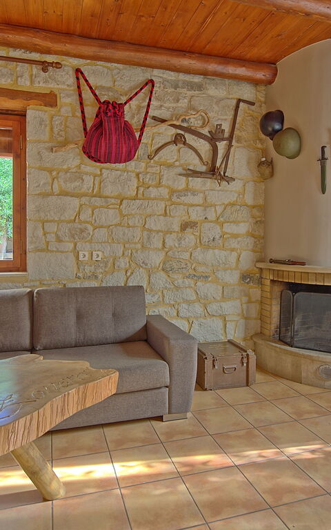 Villa Vrisses: Frokostlokale, Stue