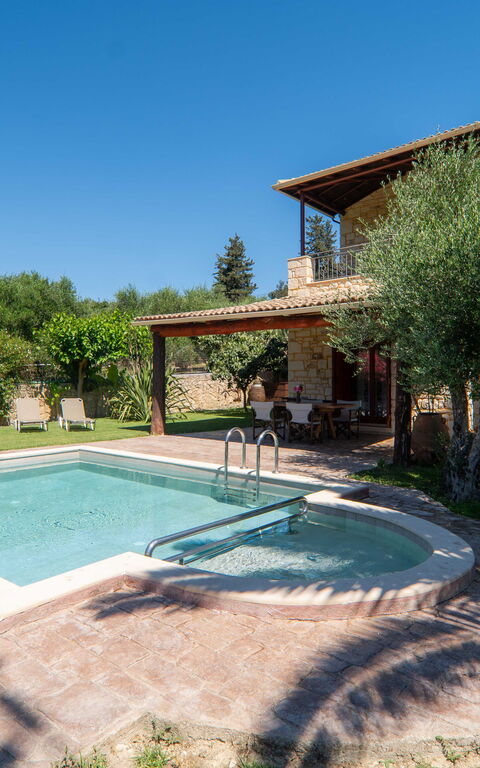 Villa Vrisses: Altan / terrasse / gårdhave, Have, pool, Udendørs, Udvendige