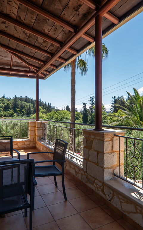 Villa Vrisses: Altan / terrasse / gårdhave, pool, Udendørs, Udvendige