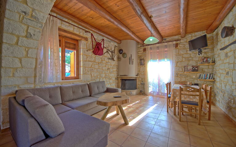 Villa Vrisses: Frokostlokale, Stue