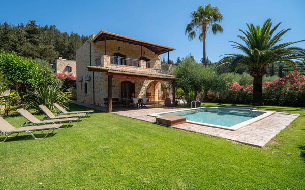 Villa Vrisses: Have, pool, Udendørs, Udvendige