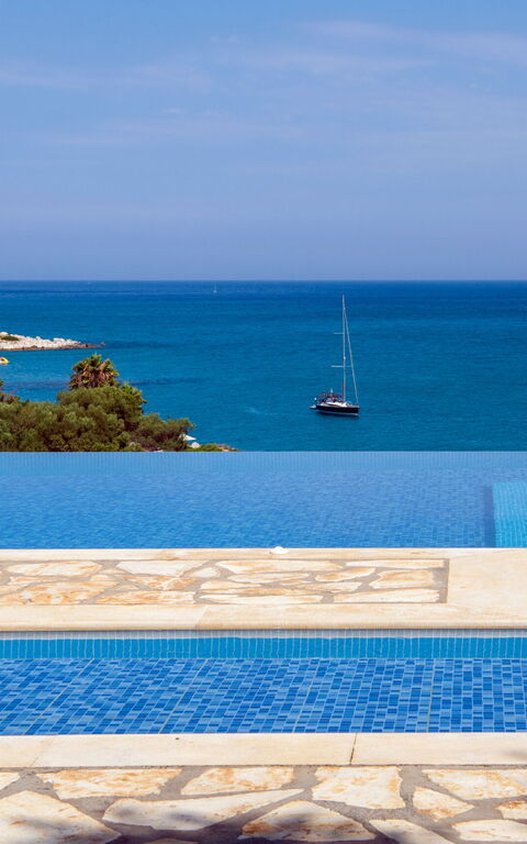 Beachfront Villa Seasun: pool, Udendørs, Visninger