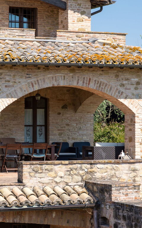 Villa Assisi: Altan / terrasse / gårdhave, Udendørs, Udvendige