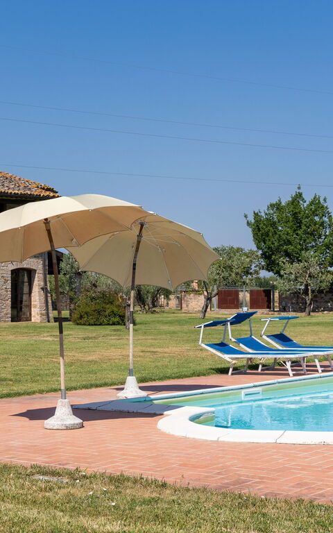 Villa Assisi: Have, pool, Udendørs, Udvendige