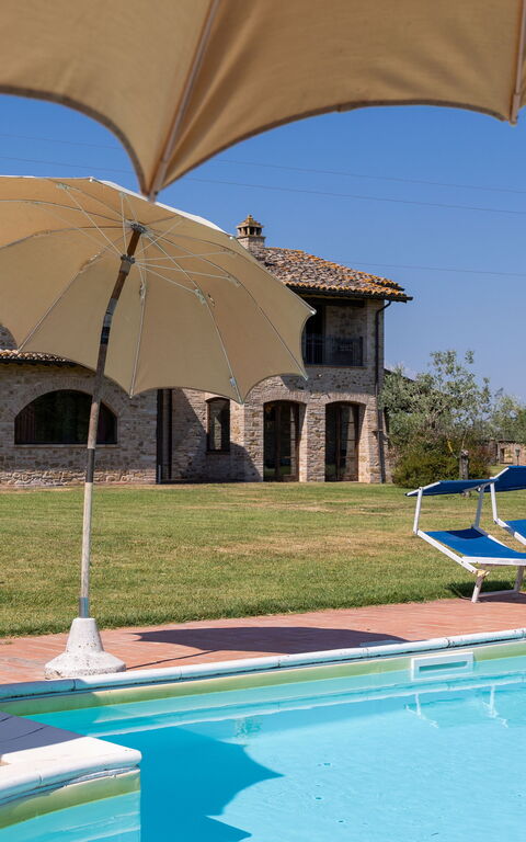 Villa Assisi: Have, pool, Udendørs, Udvendige