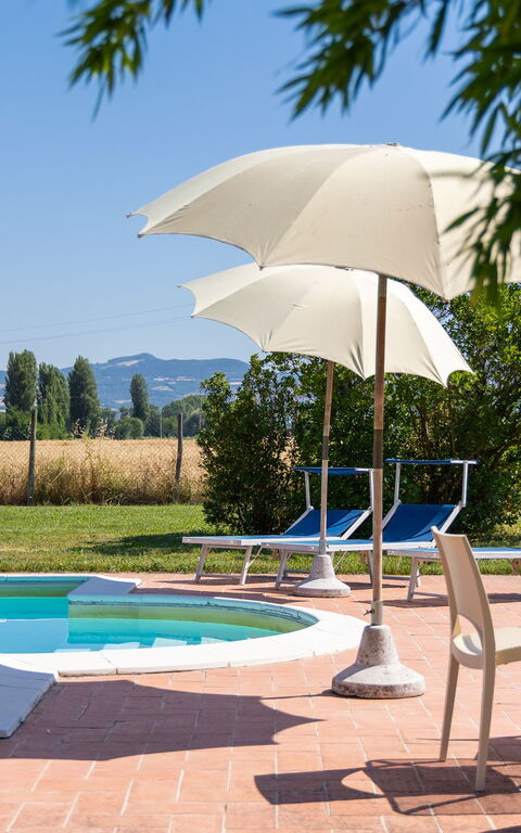 Villa Assisi: Have, pool, Udendørs, Udvendige