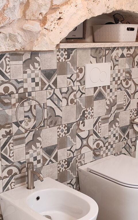 Trullo Santo Stefano: Badeværelse