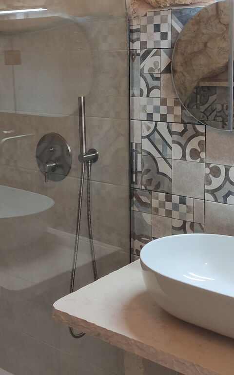 Trullo Santo Stefano: Badeværelse