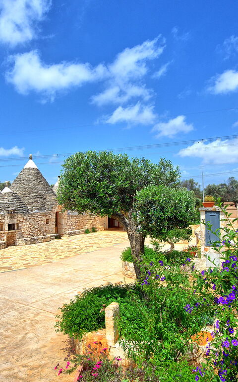 Trullo Santo Stefano: Have, Udendørs