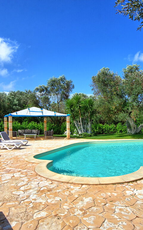 Lamia Santo Arcangelo: Have, pool, Udendørs