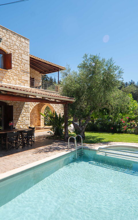 Villa Nipos: Altan / terrasse / gårdhave, Have, pool, Udendørs, Udvendige