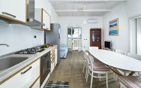 Feriebolig Morgana: Frokostlokale, Køkken