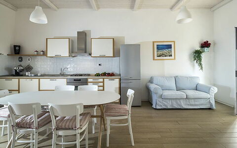 Feriebolig Morgana: Frokostlokale, Køkken