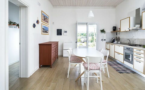 Feriebolig Morgana: Frokostlokale, Køkken