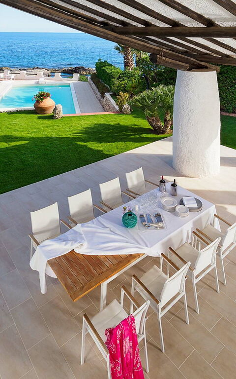 Blu Moon: Altan / terrasse / gårdhave, Have, pool, Udendørs, Visninger