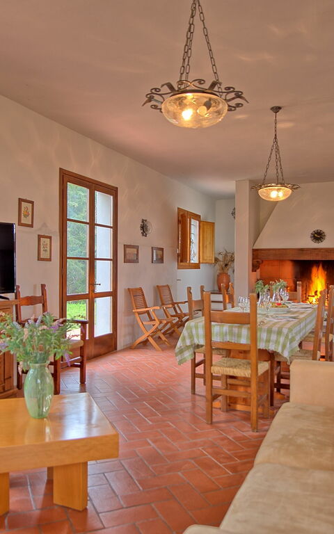 Casale Chiara: Frokostlokale, Stue