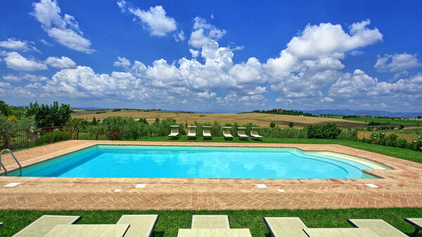 Villa Farneta: Have, pool