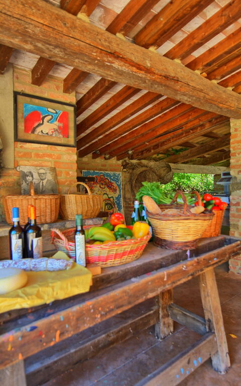 Villa Edo: Frokostlokale, soveværelse, Udendørs