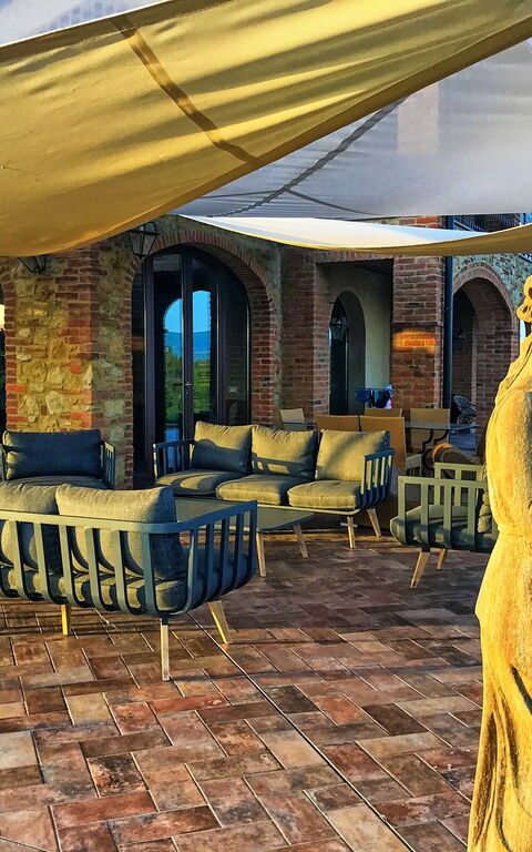 Villa Massimiliano: Have, Udendørs