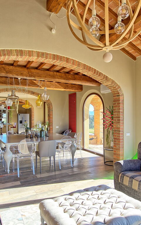 Villa Massimiliano: Frokostlokale, Stue