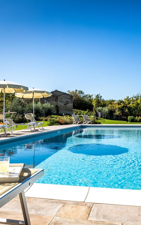 Villa Bonriposo: pool, Udendørs