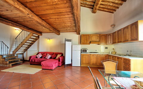 Feriebolig Fienile: Frokostlokale, Køkken, Stue