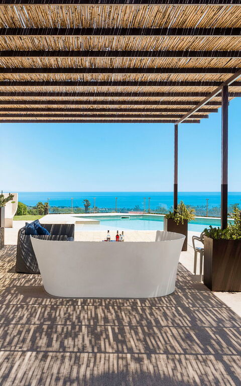 Villa Torre Etnea: Altan / terrasse / gårdhave, pool, Udendørs, Udvendige