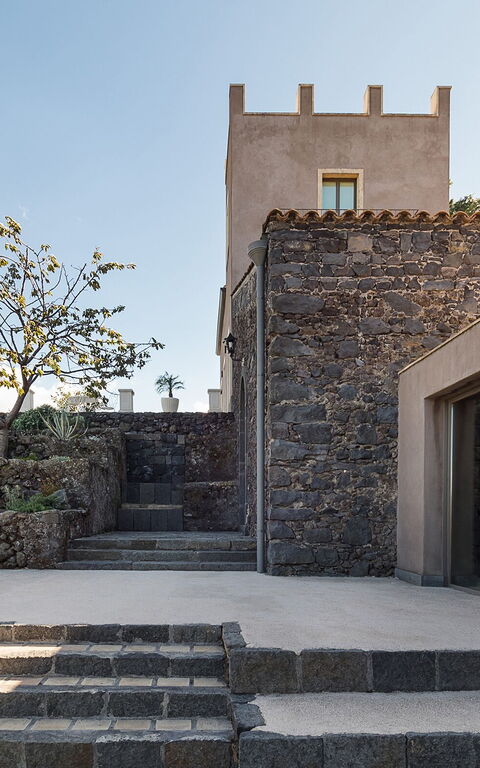 Villa Torre Etnea: Have, Udendørs