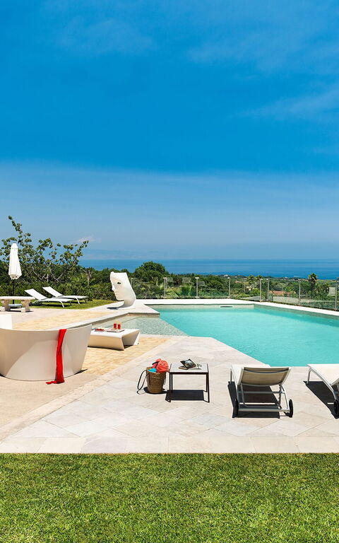 Villa Torre Etnea: Have, pool, Udendørs, Visninger