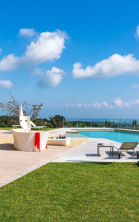 Villa Torre Etnea: Have, Udendørs