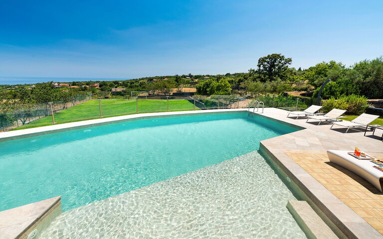 Villa Torre Etnea: Have, pool