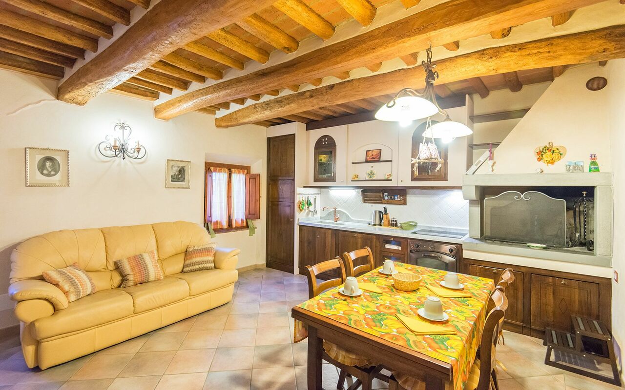 Feriebolig Argento: Frokostlokale, Køkken, Stue