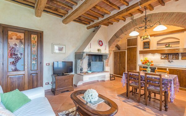 Feriebolig Smeraldo: Frokostlokale, Køkken, Stue