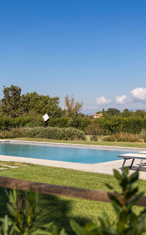 Villa Dei Vini: Have, pool, Udendørs