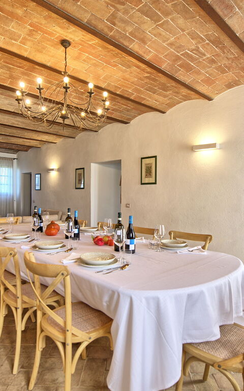Villa Il Caggio: Frokostlokale, Stue