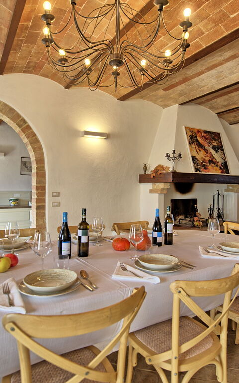 Villa Il Caggio: Frokostlokale, Stue