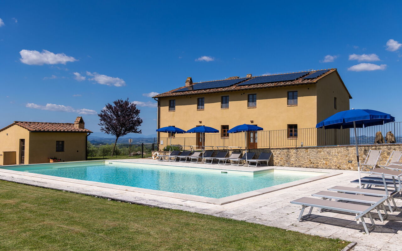 Villa Il Caggio: Have, pool, Udendørs, Udvendige