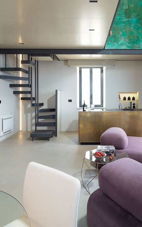 Torre Isola Bella: Frokostlokale, Stue