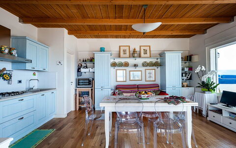 Feriebolig Onda: Frokostlokale, Køkken, Stue