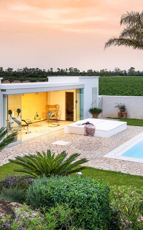 Villa Pietra Del Sole: Have, pool, Udendørs, Udvendige