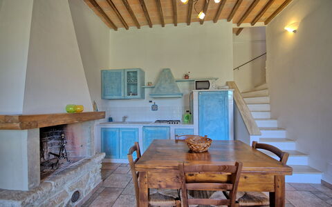 Feriebolig Mulignone 13: Frokostlokale, Køkken, Stue